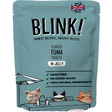 Blink wet cat food flaked tuna fillets jelly pouch 85g