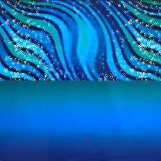 background double-sided repeating rippling tide blue tank