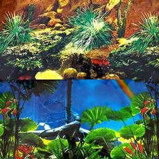 background double-sided 19" repeating cactus rainforest