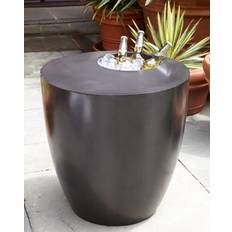 Beverage Cooler DARK BROWN Outdoor Side Table