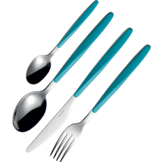 Aluminum Cutlery Sets Guzzini My Fusion Matt Blue Cutlery Set 24