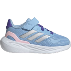 Adidas Blue Sport Shoes adidas Infant Runfalcon 5 - Glow Blue/Silver Metallic/Clear Pink