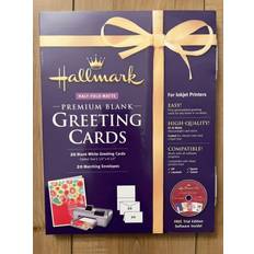Hällmark half fold matte premium blank greeting cards w/ envelopes 20 pack White