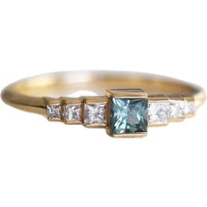 Capucinne Montana Ring - Gold/Sapphire/Diamonds