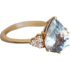 Capucinne Jeanie Ceylon Ring - Gold/Sapphire/Diamonds