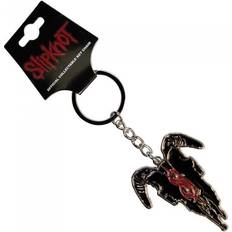 Goat Head Keyring - Black/Silver