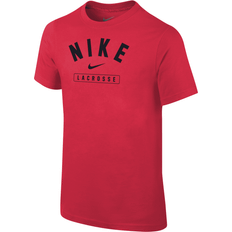 Nike Big Kid's Lacrosse T-shirt - University Red (B11377P390-RED)