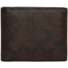 Coach Outlet 3 In 1 Wallet In Blocked Signature Canvas - Mahogany Multi