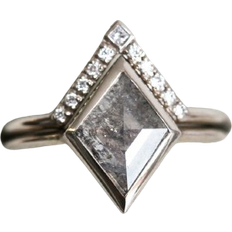 Capucinne Davina Kite Ring Set - Silver/Diamonds