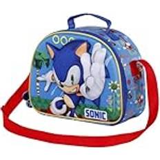 Karactermania Sonic The Hedgehog SEGA Faster-3D Frühstückstasche, Blau, 25,5 x 20 cm