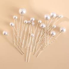 Hair Pins on sale Shein pcs Faux Pearl Decor Bridal Hair Pin Elegant