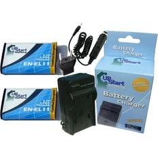 UpStart Battery Pack Pentax Optio W60 + Charger with Car & Pentax D-LI78