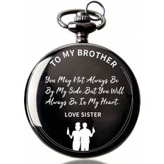 Pocket Watches Shein Brother Gifts From Sister To My Brother Pocket Christmas Birthday Graduation Gifts For Brother Adult