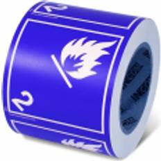 GHS Safety Class 2.1 Flammable Gases Shipping Label, Paper