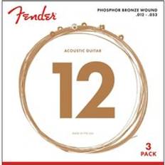 Fender Phosphor Bronze Acoustic Guitar Strings 3-Pack