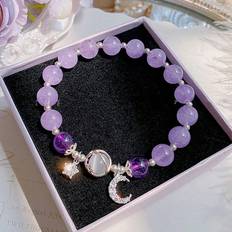 Bracelets Shein pc Simple And Fashionable Sweet Girl Star Moon Crystal Beaded Bracelet