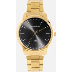 Moretime Klockor Moretime metallband, guld/svart, 42mm