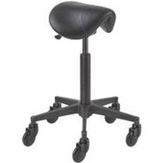 Efalock Clictec Saddle Lady Black Seat Shape Seating Stool