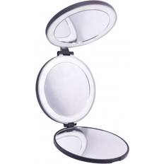 Uniq Tri-Fold Spegel Med LED X5 Och X10 - Black