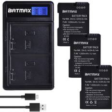 Batmax Batterie Batmax EN-EL14 EN-EL14a LCD USB double chargeur pour Nikon,D5600,D5500,D5300,D5200,D5100,D3200,D3300,P7800,P7700,P7100,P7000 3B avec chargeur