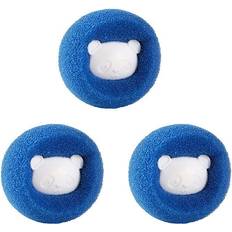 Blue Lint Removers INF Boule de Lavage Anti Poils 3 Pièces - Bleu