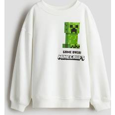 Sweatshirts H&M Printed Sweatshirt White 8/10 8-10Y