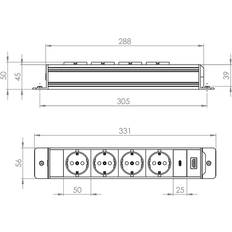 El-panel 6 for Bi-Box stor