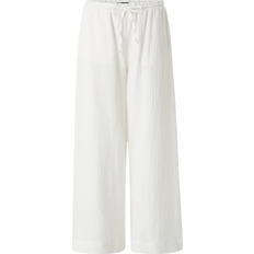 Gina Tricot Women's Gauze Trousers - White