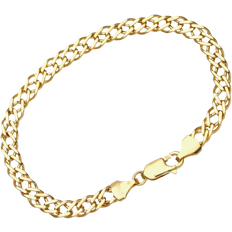 Gold - Men Bracelets T.H.Baker Double Curb Chain Bracelet - Gold