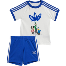 Adidas 18-24M Other Sets Adidas Infant x Disney Mickey Mouse Shorts Tee Set - White/Semi Lucid Blue (IX6426)