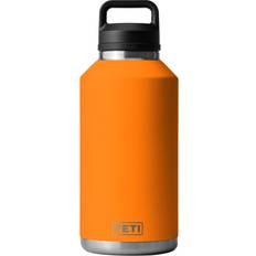 Orange Serving Yeti Rambler with Chug Cap King Crab Orange Water Bottle 64fl oz