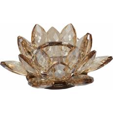 Margit Brandt Brugskunst Margit Brandt Lotus Small Amber Fyrfadsstage 5.5cm