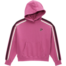 Pink - Women Clothing Victoria's Secret Pink Ivy Fleece Campus Hoodie - Red Violet