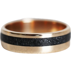 Rose Gold - Wedding Rings Capucinne Jean Crushed Wedding Band - Rose Gold/Spinel