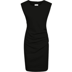 Dame - Slim Kjoler Kaffe India Dress - Black Deep