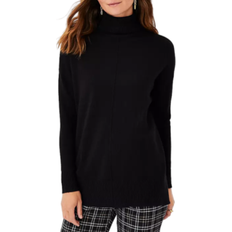 Ann Taylor Turtleneck Tunic Sweater - Black