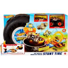 Plástico Pistas de Coches Hot Wheels Monster Trucks Stunt Tire Playset