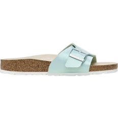 Birkenstock Catalina Skor Birkenstock Catalina Birko-Flor Embossed - Green/BF Shiny Lizard Surf Green