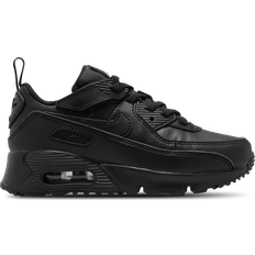 Læder Løbesko Børnesko NIKE Air Max 90 EasyOn PSV - Black/Black/White/Black