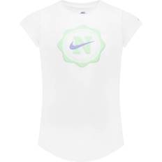 Girls T-shirts Nike Little Kid's Prep in Your Step Graphic T-shirt - White (36L996-001)