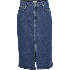 Ellen Midi Skirt - Medium Blue Denim
