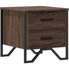 vidaXL 848512 Brown Oak Mesita de noche 40x41cm