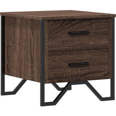 vidaXL 848512 Brown Oak Sengebord 40x41cm