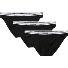 Calvin Klein Damen Slips Calvin Klein Low Rise Bikini Briefs 3-pack - Black