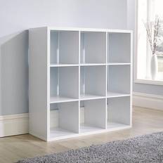 Shelving Systems Home Source Cube Plus White Shelving System 110x110cm