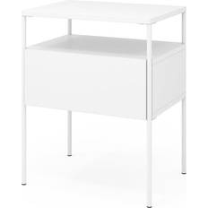 Metall Nachttische VICCO Mira White Nachttisch 30x40cm