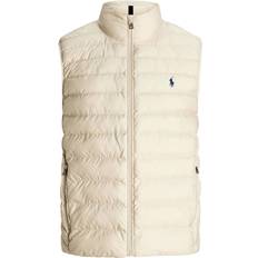 Beige Gilets Polo Ralph Lauren Men's Quilted Vest - Sand