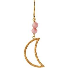 Bella Moon Earring - Gold/Coral