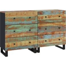 vidaXL 3143637 Multicolour Sideboard 60x75cm 2pcs