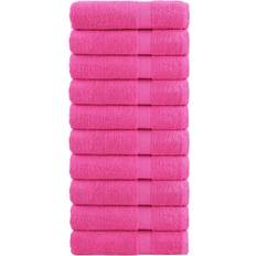 vidaXL Premium Gästhandduk Rosa (100x50cm)